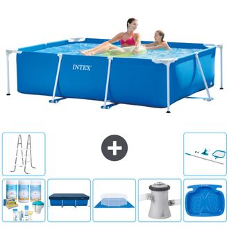 Intex Piscina Con Estructura Rectangular - 220x150x60 Cm - 7-piezas S21109