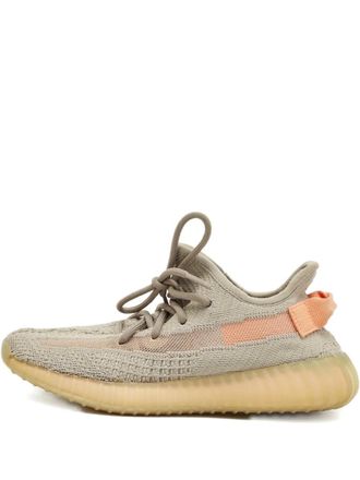 Yeezy by Kanye West Boost 350 V2 knit sneakers - women - Fabric/Fabric/Rubber - 38.5 - Grey
