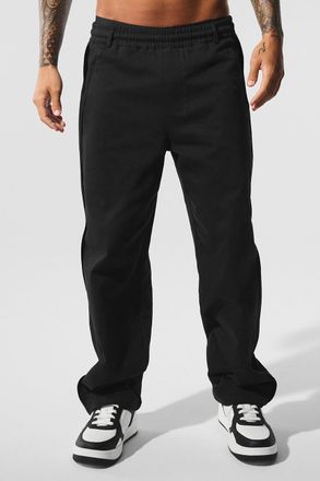 Alo | Edition Sueded Straight Leg Pants in Black, Size: Medium