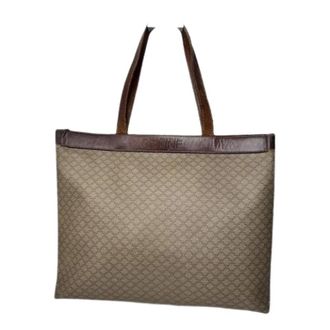 Celine Pre-owned Tote Bags, female, Beige, Size: ONE SIZE Pre-owned Vintage Leather Tote Bag