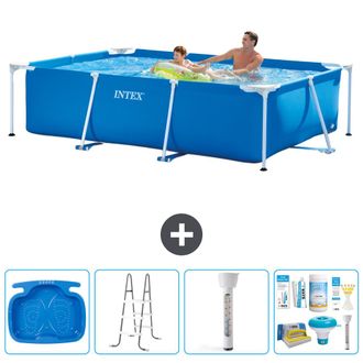 Intex Piscina Con Estructura Rectangular - 260x160x65 Cm - 7-piezas S22348