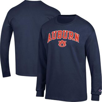 Champion Mens Champion Navy Auburn Tigers Arch Over Logo Long Sleeve T-Shirt at Nordstrom, Size Xx-Large