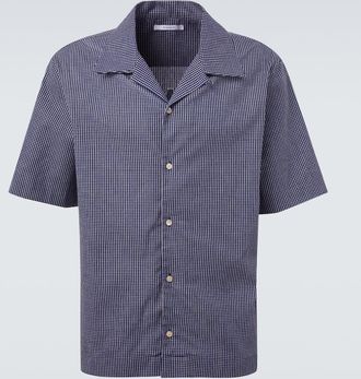 Givenchy Checked cotton bowling shirt