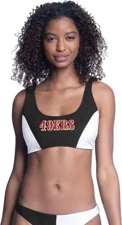 G-III 4Her by Carl Banks Womens G-III 4Her by Carl Banks Black San Francisco 49ers Brief Game Bikini Top at Nordstrom, Size Large