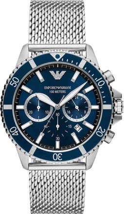 Emporio Armani Accessoires, Heren, Grijs, ONE Size, Duikhorloge