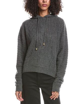 Brodie Luxe Cable Cashmere Hoodie