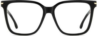 Victoria Beckham VB 1009 54mm Square Optical Glasses in Black Gold at Nordstrom
