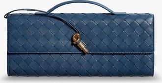 Bottega Veneta Andiamo Clutch in pelle con motivo Intrecciato - BOTTEGA VENETA - gender_Woman