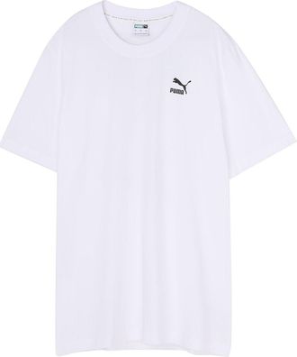 Puma Recheck Pack Graphic Tee Logo Printing Short Sleeve White 598939-02