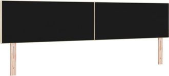 vidaXL Fabric Headboard Geometric with Headboard Cream 200 cm Fabric Vidaxl