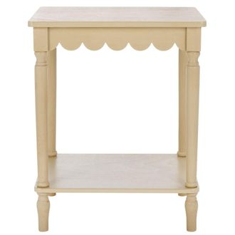 Safavieh Mesa auxiliar en madera, beige