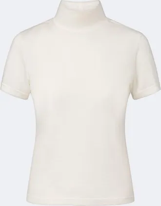 Eleventy Cotton and wool turtleneck top