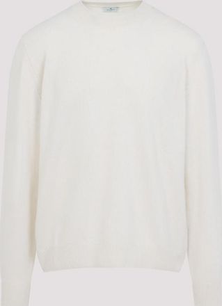 Etro Beige Crewneck Solid Sweater