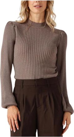 Notre-V Nv-Griet - Dames - Ronde hals truien - Bruin - XL - Truien & Vesten