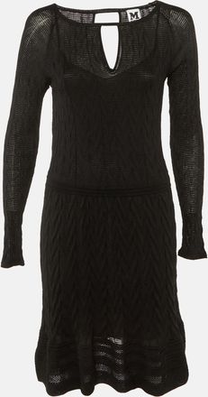 M Missoni Black Knit Midi Dress
