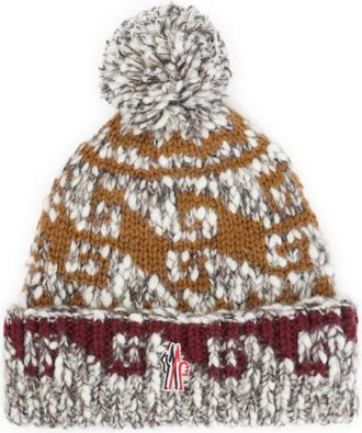 Moncler Multicolor Knitted Beanie Cap