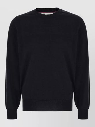 Brunello Cucinelli silk blend sweater long sleeves ribbed trims