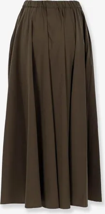 Aspesi Womens Cotton Skirt Green