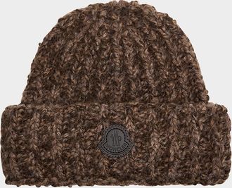 Moncler Mens Wool & Alpaca-Blend Beanie