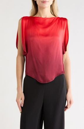 Young Fabulous & Broke Rumi Slit Sleeve Top in Dark Ruby Ombre at Nordstrom Rack, Size X-Small