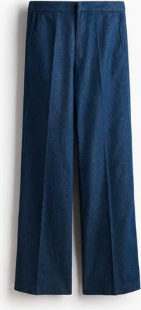 H&M Flared High Jeans in Denim Blue at Nordstrom, Size 16