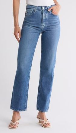 AG - Adriano Goldschmied Alexxis High Waist Straight Leg Jeans in Acadia at Nordstrom Rack, Size 31