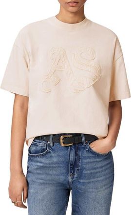 AllSaints Insignia Etta T-Shirt in Crystal Pink at Nordstrom, Size X-Small