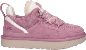 UGG Pink Lowmel Plush Wool Lined Suede Sneakers