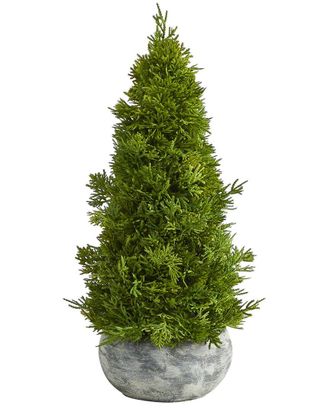 Nearly Natural 18in Cypress Cone Artificial Tree