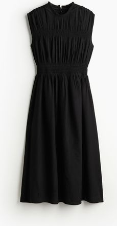 H&M Gesmoktes Kleid - Schwarz
