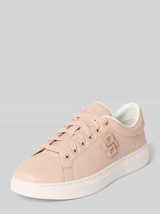 HUGO BOSS Low Top Sneaker aus poliertem Leder Modell KIERAN_TENN_ALPHBB in Rose, Gr&ouml;&szlig;e 37