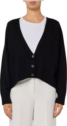 Manila Grace Cardigan Basic - Dames - Vesten - Zwart - S - Truien & Vesten
