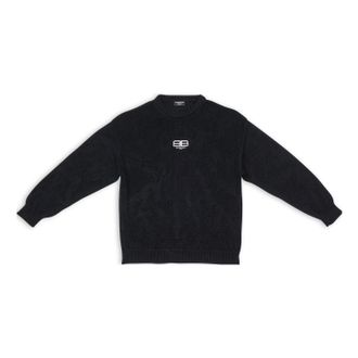 Balenciaga BB Paris Icon Sweater Black 696226T32521000