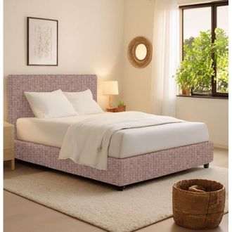 Dmora Cama De Plaza Y Media Gosport, Desenfundable, Hecho En Italia, Rosa Antiguo