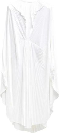 VETEMENTS Wit Bloemen Mesh Sluier - Dames - Korte kleedjes - Wit - XS - Kleedjes