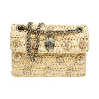 Kurt Geiger Raffia Mini Kensington - female - Kurt Geiger - Cross Body Bags - Beige - ONE SIZE - Bags