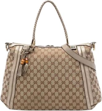 Gucci Pre-owned Handbags, female, Beige, Size: ONE SIZE Pre-owned Bella Satchel