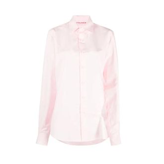 Ottolinger Shirts, female, Pink, Size: XS Cut-Out Rose Blouse