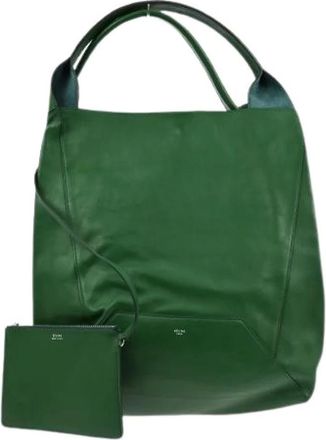 Celine Pre-owned Tote Bags, female, Green, Size: ONE SIZE Pre-owned Cabas Hobo