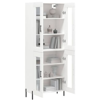 Berkfield Home Highboard White 69.5x34x180 cm Engineered Wood