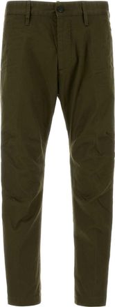 Dsquared2 Olive Green Stretch Cotton Chino Pant