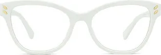 Stella McCartney SC50005I025 Cat-Eye Acetate Eyeglasses - White
