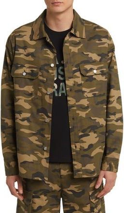 Frame Denim Camo Cotton Jacket in Camo/Noir at Nordstrom Rack, Size Large