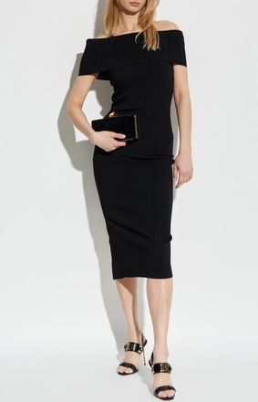 Michael Michael Kors Fitted Dress, Womens, Black