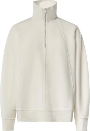 Max Mara Zip-through - Dames - Sweatshirts & Hoodies - Wit - Maat: S Wol
