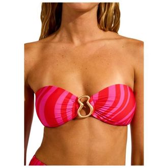 Seafolly Coastline Ring Front Bandeau Bikini-Top f&uuml;r Damen | orange