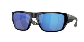 Costa FINLET Blue Mirror Polarized Glass Wrap Mens Sunglasses 6S9118 911801 59