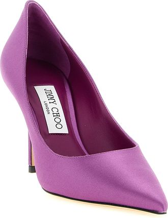 Jimmy Choo London Womens Love Pump Purple Satin