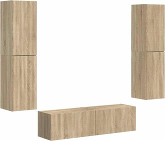vidaXL Conjunto De Mueble De Tv 6 Uds. Roble Sonoma Vidaxl