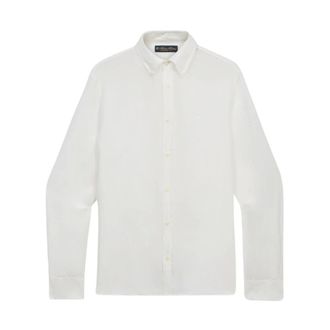 Brooks Brothers Slim Fit Linen Shirt with Button Down Collar - male - Brooks Brothers - Casual Shirts - White - 2XL - Shirts
